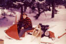 1940 Model "A" Motor Toboggan driven by John M. Casey of the FWD Corp.